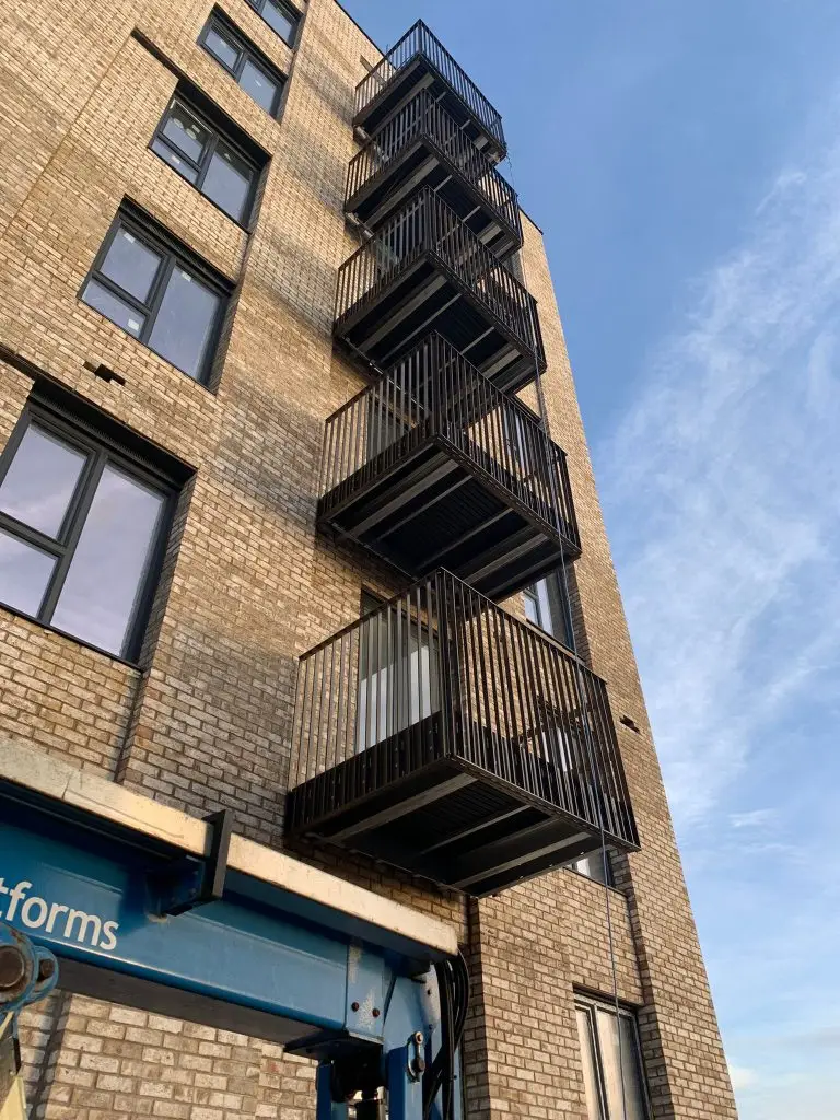 Hot Dip Galvanized and Powder Coated balconies